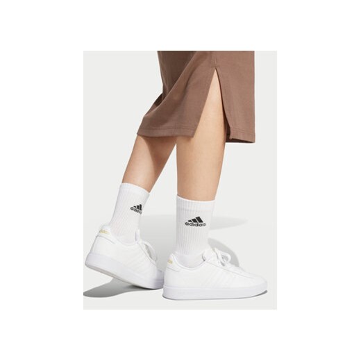 adidas Sukienka codzienna ALL SZN IX3795 Brązowy Slim Fit M MODIVO