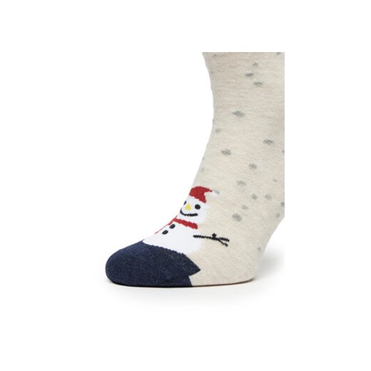 ONLY Zestaw 5 par wysokich skarpet damskich Christmas 15302304 Kolorowy one size MODIVO