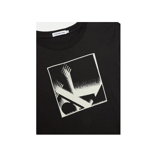 Calvin Klein Jeans T-Shirt Monogram IB0IB02161 Czarny Relaxed Fit 12Y MODIVO