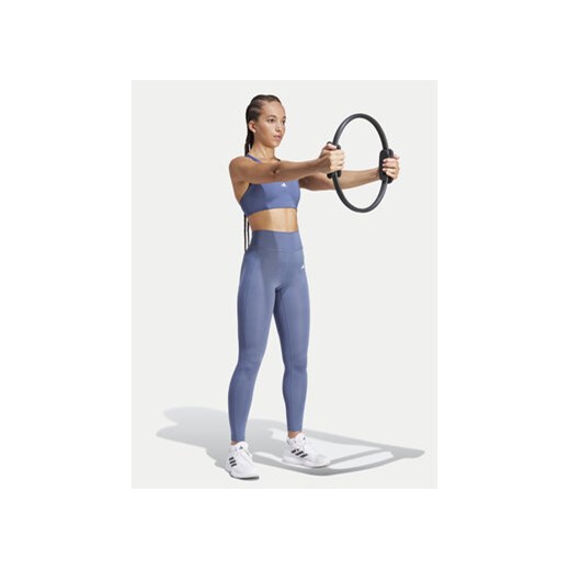 adidas Legginsy Optime IT9110 Niebieski Slim Fit M MODIVO