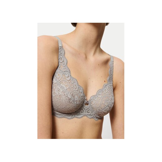 Triumph Biustonosz z fiszbiną Amourette 10209574 Szary Triumph 85G MODIVO