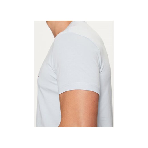 Tommy Hilfiger T-Shirt MW0MW10800 Błękitny Slim Fit Tommy Hilfiger S MODIVO