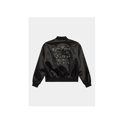 Calvin Klein Jeans Kurtka bomber IB0IB01980 Czarny Regular Fit 10Y MODIVO