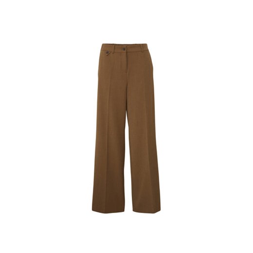 Fransa Spodnie materiałowe 20611709 Brązowy Regular Fit 40 MODIVO