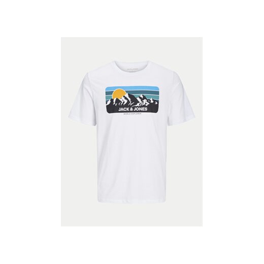 Jack&Jones Junior T-Shirt Peak 12259433 Biały Standard Fit Jack&jones Junior 176 MODIVO