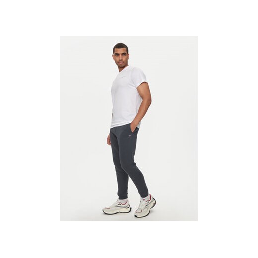 Tommy Jeans Spodnie dresowe Flag DM0DM20473 Szary Slim Fit Tommy Jeans XXL MODIVO