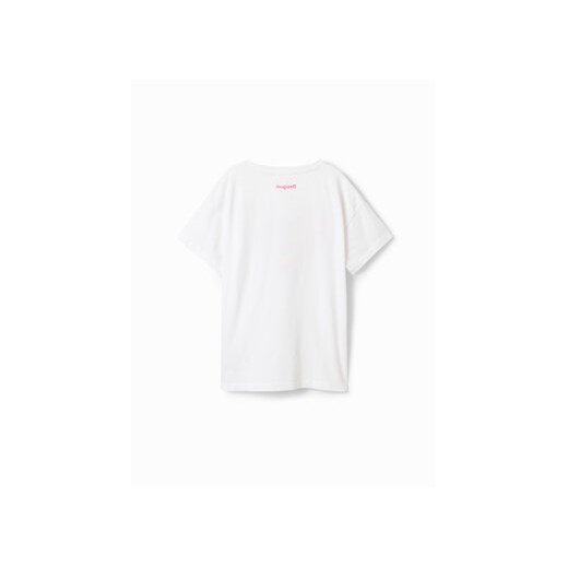 Desigual T-Shirt 23SGTK20 Biały Regular Fit Desigual 3_4Y MODIVO