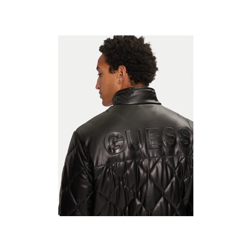 Guess Kurtka z imitacji skóry M4BL28 WGJ60 Czarny Regular Fit Guess XL MODIVO
