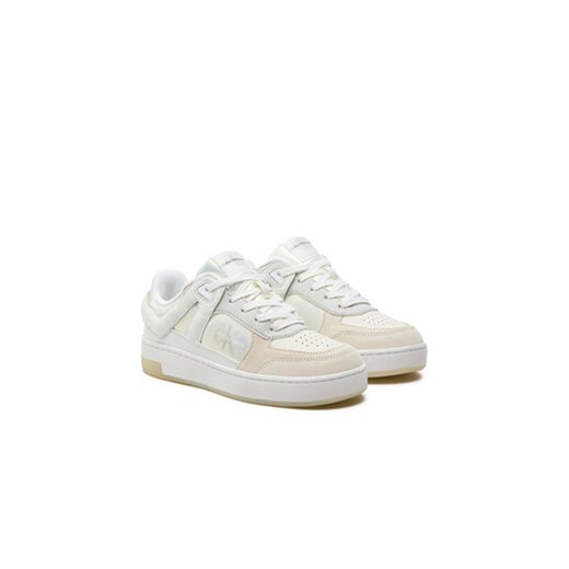 Calvin Klein Jeans Sneakersy Basket Cupsole Low Mix Ml Mtr YW0YW01490 Biały 36 MODIVO