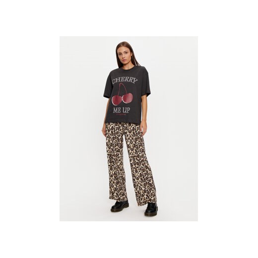 Gina Tricot T-Shirt 23980 Czarny Oversize Gina Tricot XS MODIVO