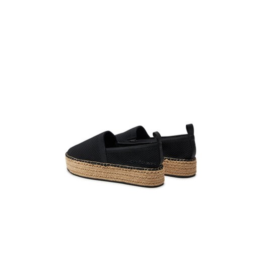 Calvin Klein Jeans Espadryle Platform Espadrille Uc YW0YW01377 Czarny 40 MODIVO