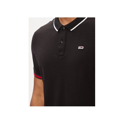 Tommy Jeans Polo Flag DM0DM12963 Czarny Regular Fit Tommy Jeans L MODIVO
