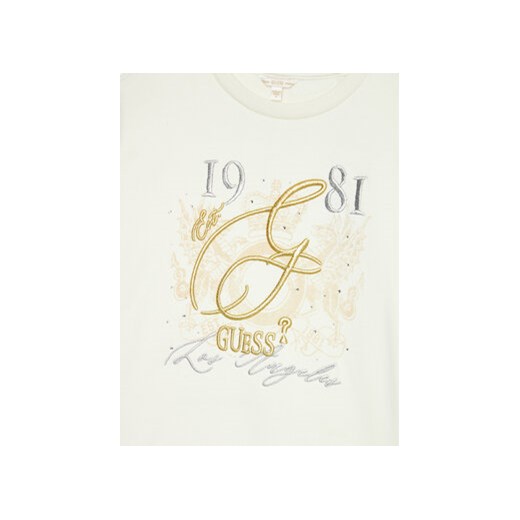 Guess Bluza J4BQ05 KAV34 Écru Regular Fit Guess 10Y MODIVO
