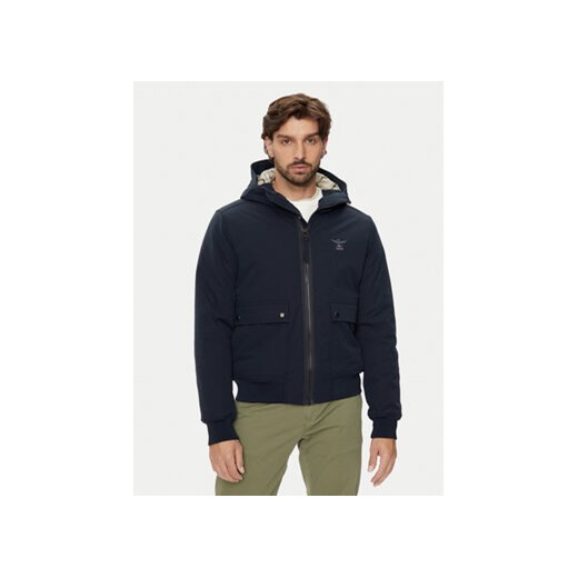 Aeronautica Militare Kurtka przejściowa 242AB2182CT3245 Granatowy Regular Fit Aeronautica Militare 52 MODIVO
