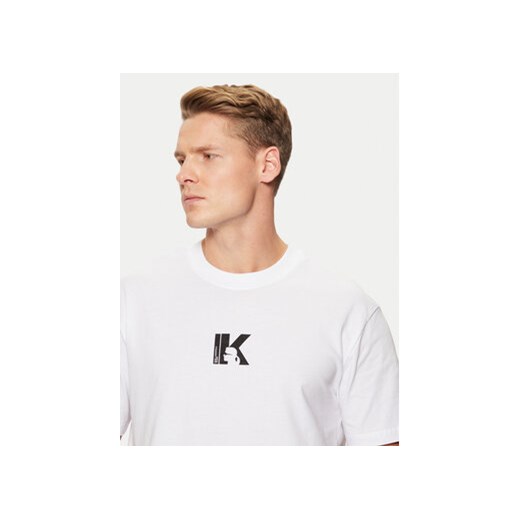 Karl Lagerfeld Jeans T-Shirt A1M17044 Biały Regular Fit M MODIVO