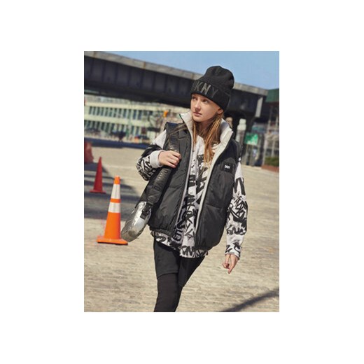 DKNY Sukienka dzianinowa D32888 D Czarny Regular Fit 16Y MODIVO