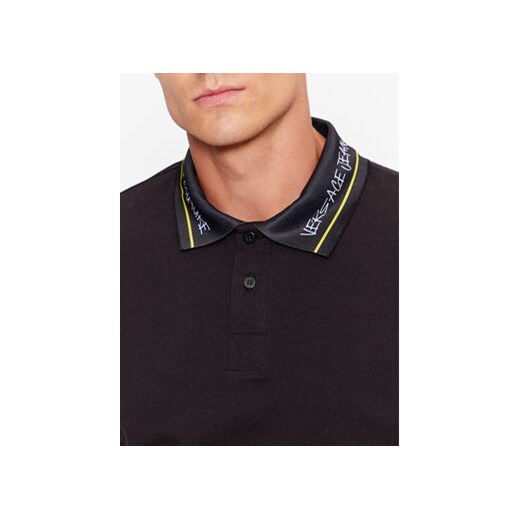 Versace Jeans Couture Polo 75GAGT13 Czarny Regular Fit XL MODIVO