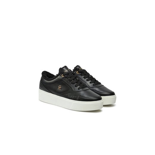 Tommy Hilfiger Sneakersy Essential Platform Sneaker Fur FW0FW08349 Czarny Tommy Hilfiger 37 MODIVO