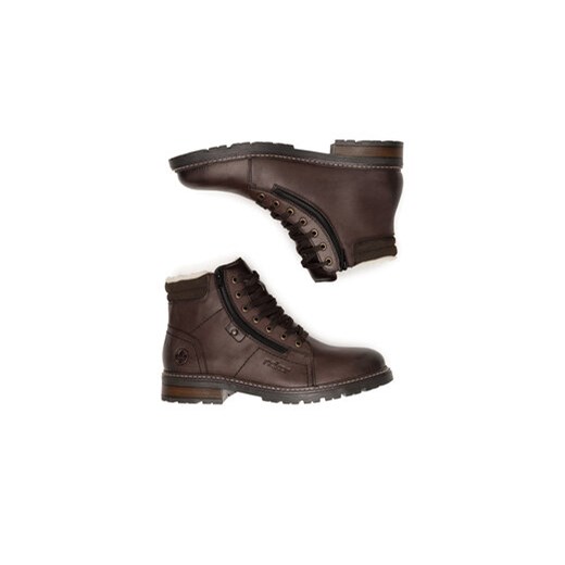 Rieker Trzewiki 32022-25 Brązowy Rieker 45 MODIVO