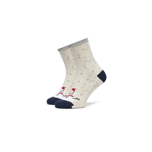 ONLY Zestaw 5 par wysokich skarpet damskich Christmas 15302304 Kolorowy one size MODIVO