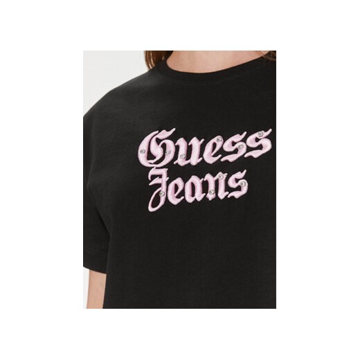 Guess T-Shirt Gothic W4RI49 K6XN4 Czarny Regular Fit Guess L MODIVO