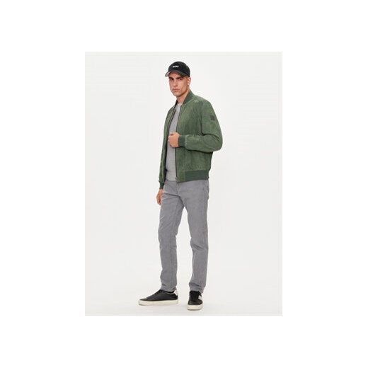 Boss Kurtka skórzana Joflag 50519197 Zielony Regular Fit 50 MODIVO