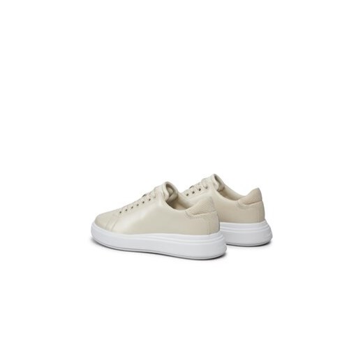 Calvin Klein Sneakersy Raised Cup Lace Up Nano Mono Bt HW0HW01878 Beżowy Calvin Klein 40 MODIVO
