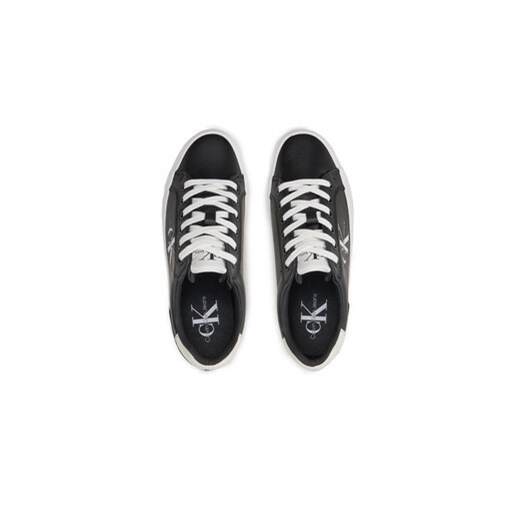 Calvin Klein Jeans Sneakersy Vulc Flatform Laceup Lth YW0YW01474 Czarny 41 MODIVO