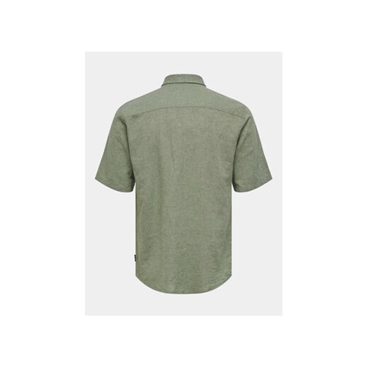 Only & Sons Koszula Caiden 22009885 Zielony Slim Fit Only & Sons L MODIVO