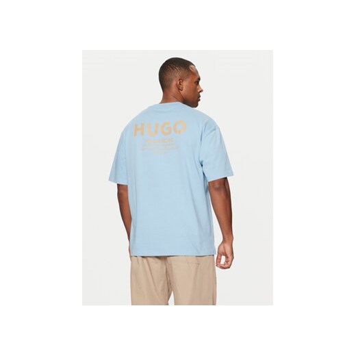 HUGO T-Shirt Nalono 50509776 Niebieski Relaxed Fit XS MODIVO
