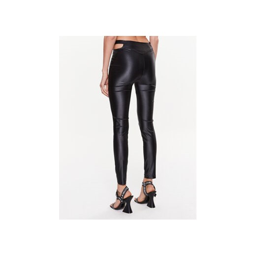 Versace Jeans Couture Legginsy 74HAC1A1 Czarny Slim Fit 40 MODIVO