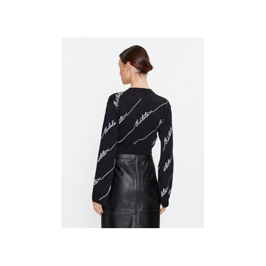 ROTATE Sweter Sequin Logo 110113100 Czarny Regular Fit Rotate 34 MODIVO