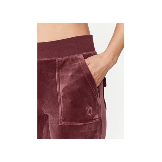 Juicy Couture Spodnie dresowe Del Ray JCAP180 Bordowy Straight Fit Juicy Couture L MODIVO
