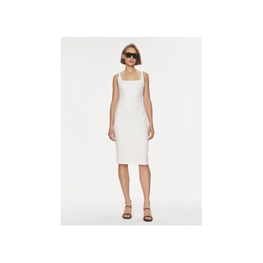 Hugo Sukienka koktajlowa Kanke 50511458 Biały Slim Fit 36 MODIVO