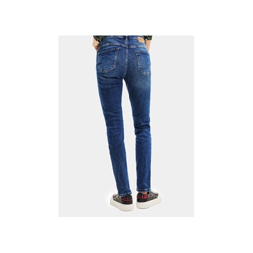 Desigual Jeansy 23WWDD90 Niebieski Skinny Fit Desigual 36 MODIVO
