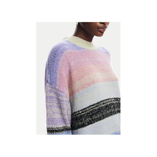 Desigual Sweter Moncton 24WWJF28 Kolorowy Regular Fit Desigual M MODIVO