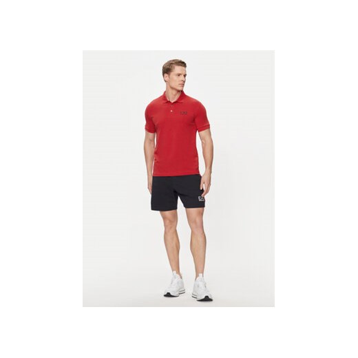 EA7 Emporio Armani Polo 8NPF04 PJM5Z 1461 Czerwony Regular Fit XL MODIVO