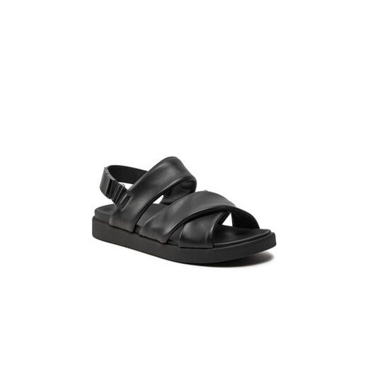 Calvin Klein Sandały Padded Criss Cross Sandal HM0HM01482 Czarny Calvin Klein 44 MODIVO