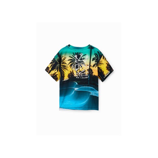 Desigual T-Shirt 23SBTK15 Granatowy Regular Fit Desigual 5_6Y MODIVO