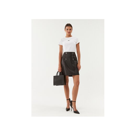 Boss Spódnica skórzana Seminta 50495166 Czarny Regular Fit 38 MODIVO
