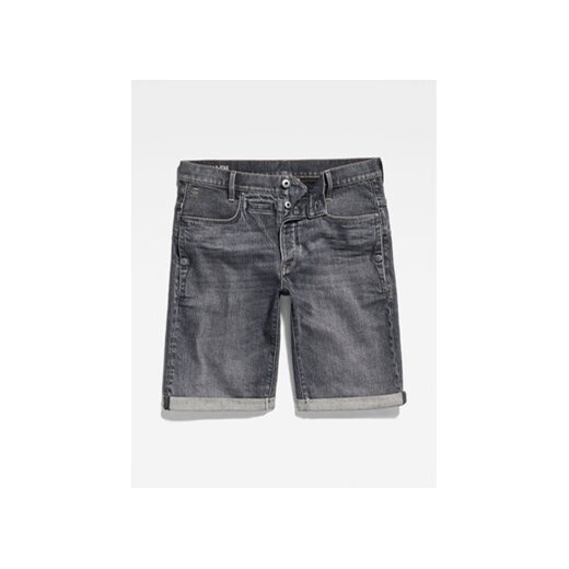 G-Star Raw Szorty jeansowe D10064-D324-D908 Szary Slim Fit 38 MODIVO