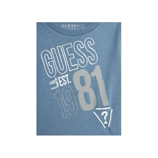 Guess Bluzka N4BI18 I3Z14 Niebieski Regular Fit Guess 6Y MODIVO