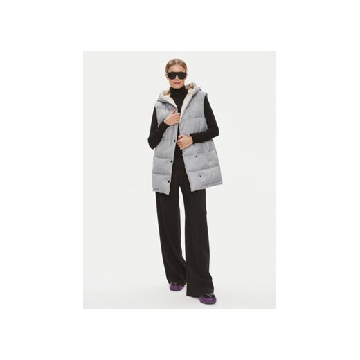 Peserico Bezrękawnik S03308D Szary Regular Fit Peserico 38 MODIVO