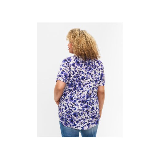 Zizzi Bluzka CA02310O Fioletowy Regular Fit Zizzi XL MODIVO