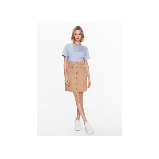 Calvin Klein Spódnica trapezowa Drapy Tencel K20K205631 Brązowy Straight Fit Calvin Klein 42 MODIVO