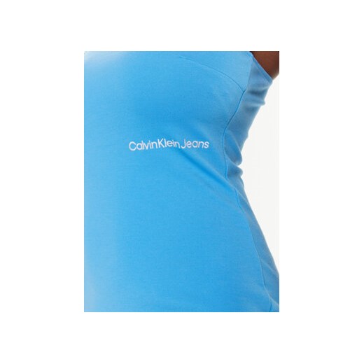 Calvin Klein Jeans Sukienka codzienna J20J220757 Niebieski Slim Fit 3XL MODIVO