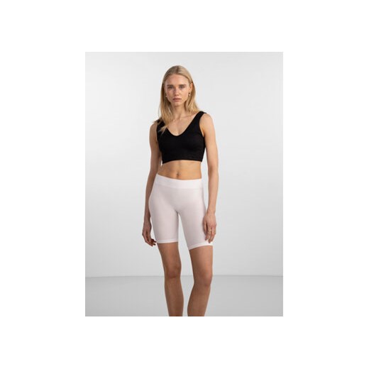 Pieces Bielizna dolna z nogawkami London 17039418 Biały Pieces XS_S MODIVO