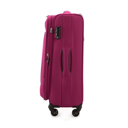 56-3-34X-3 Komplet walizek na kółkach wittchen czerwony z kieszeniami