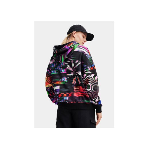 Desigual Bluza 23WWSK11 Czarny Oversize Desigual S MODIVO