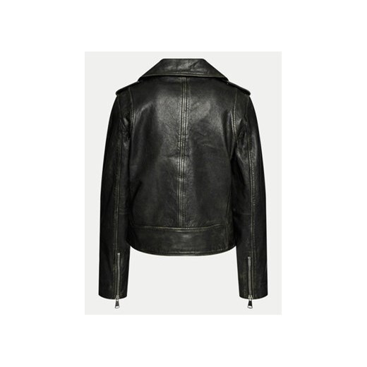 s.Oliver Kurtka skórzana 2145465 Czarny Regular Fit 38 MODIVO